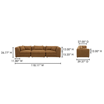 product image for Lowtide Modular Sofa Moes Home Collection Mhc Kq 1043 09 5 21