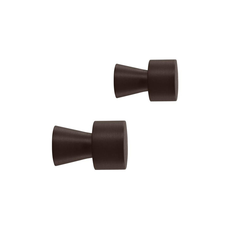 media image for pin hook knob 2 pcs pack brown by oyoy 1 247