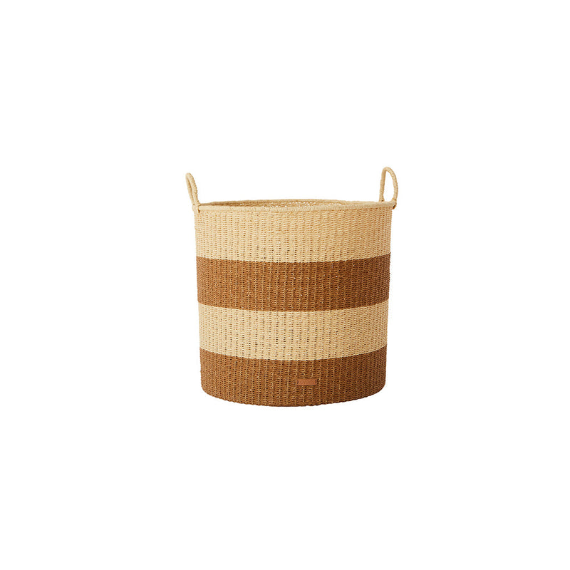 media image for gomi cylinder storage baskets 3 pcs set caramel by oyoy 3 277