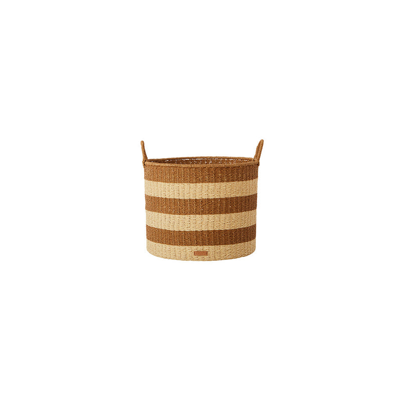 media image for gomi cylinder storage baskets 3 pcs set caramel by oyoy 4 249