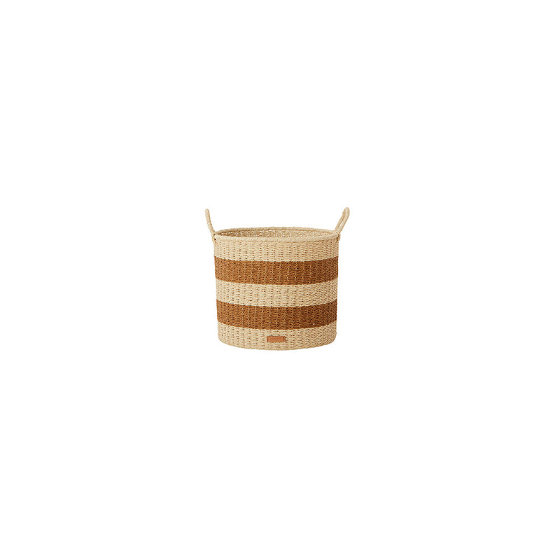 media image for gomi cylinder storage baskets 3 pcs set caramel by oyoy 5 263