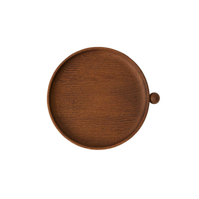 product image of inka wood tray round small dark by oyoy l300220 1 535