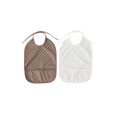 product image of bib striped pack of 2 mellow choko by oyoy m107167 1 55