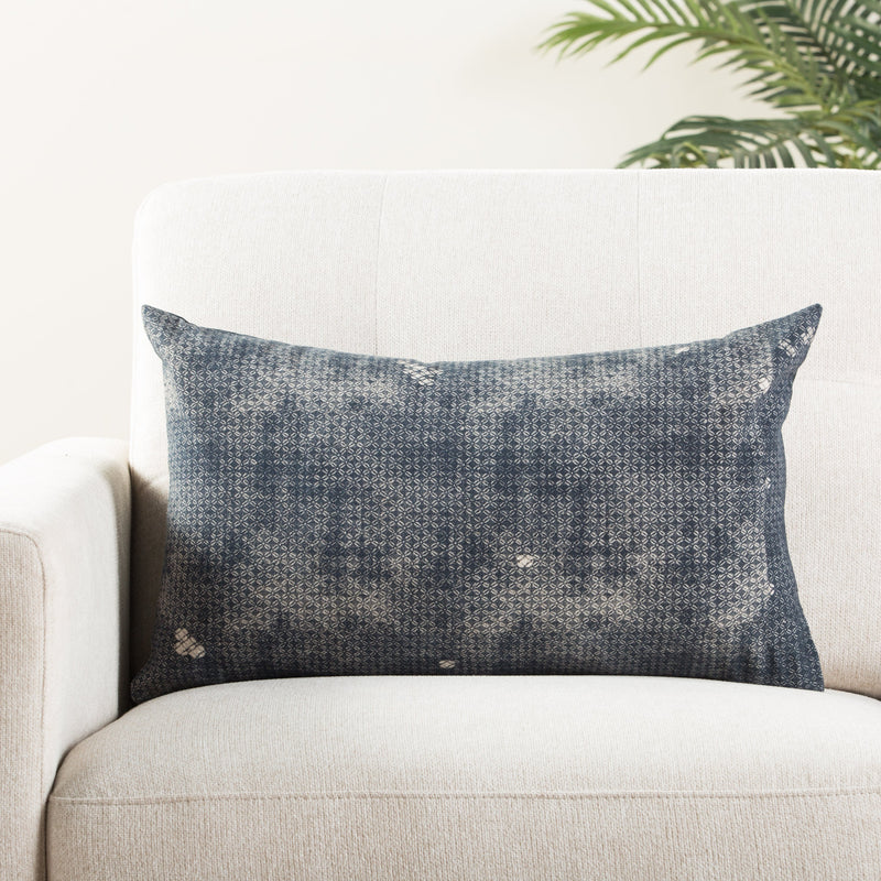 media image for Amer Trellis Indigo & Gray Pillow design by Jaipur Living 260