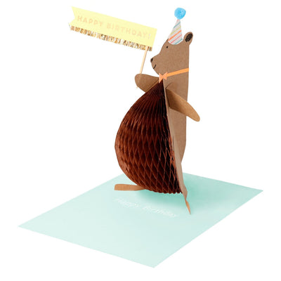 product image of honey bear stand up birthday card by meri meri mm 204580 1 554
