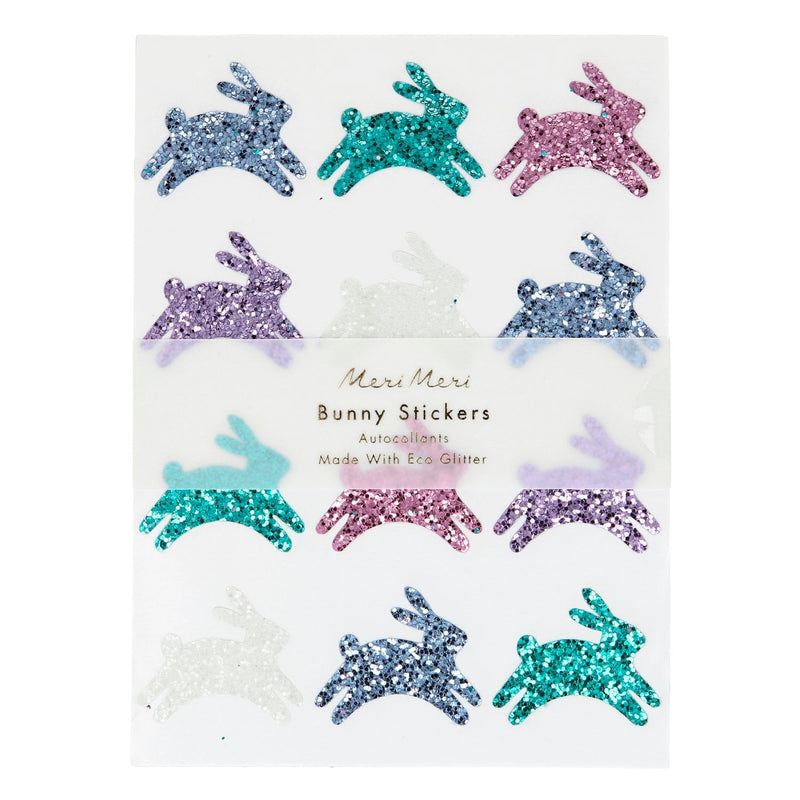 media image for glitter bunny stickers by meri meri mm 219196 1 274