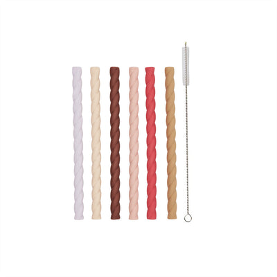 product image of mellow silicone straw set cherry red vanilla 1 58