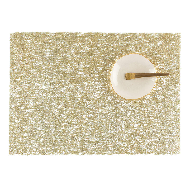 media image for Metallic Lace Placemat Chilewich Chw 100449 002 3 273