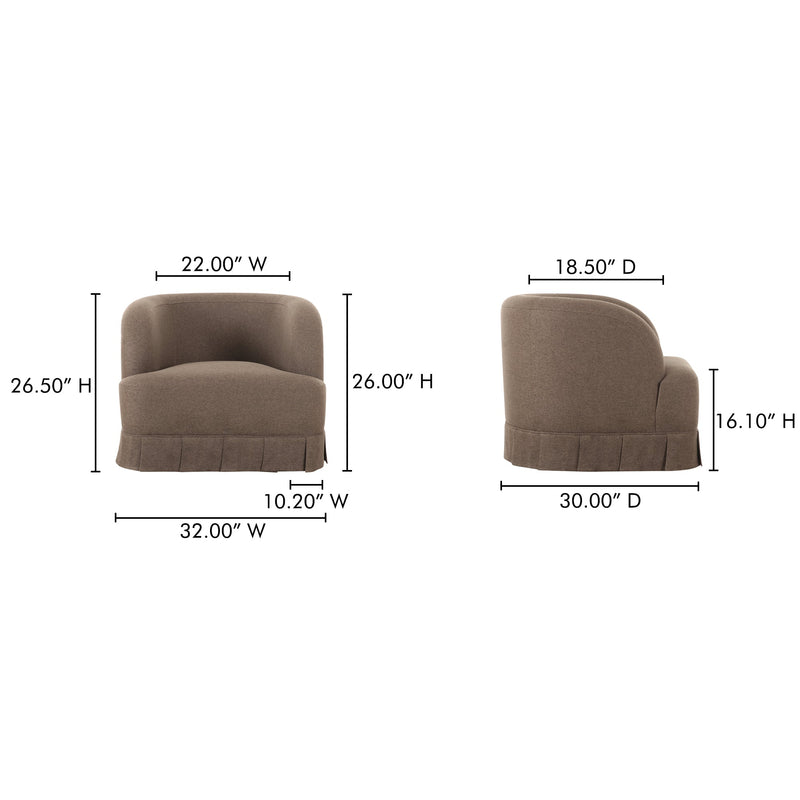 media image for Maren Swivel Chair Moes Home Collection Mhc Oa 1013 34 18 268