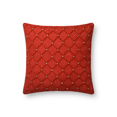 product image of Rust & Gold Pillow by Loloi 559