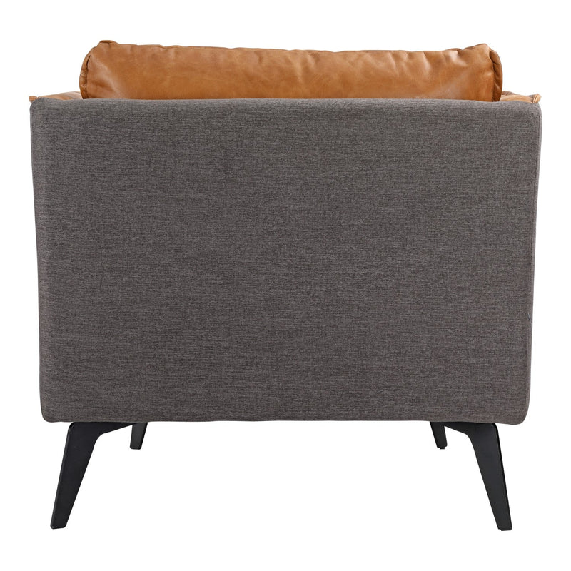 media image for Messina Leather Arm Chair Cigare Tan Leather 4 21