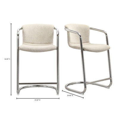 product image for Freeman Blended Cream Counter Stool - Set Of 2 11 84