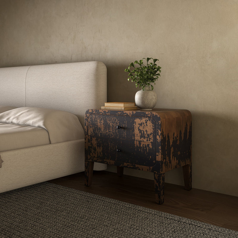 media image for Iris Nightstand Distressed Moes Home Collection Mhc Pp 1022 02 10 217