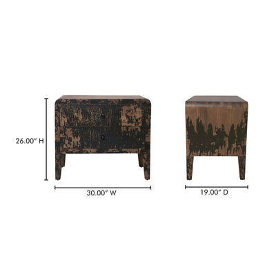 product image for Iris Nightstand Distressed Moes Home Collection Mhc Pp 1022 02 8 57