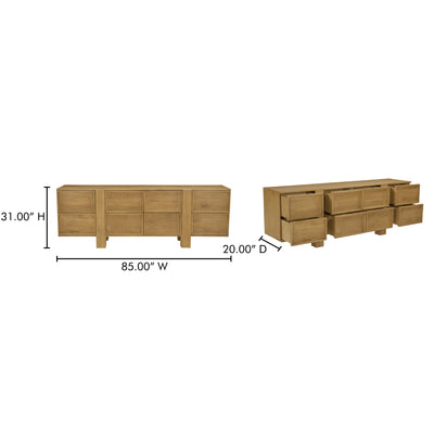 product image for Henley 8 Drawer Dresser Moes Home Collection Mhc Rp 1065 03 6 90