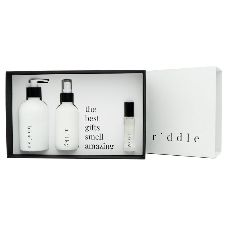 media image for the layering gift set in various scents by riddle oil 1 297