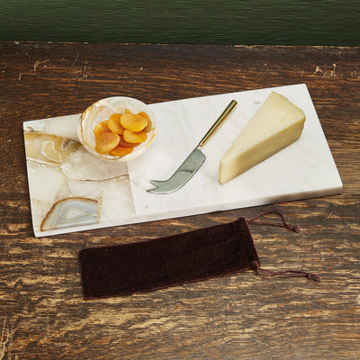 product image for Agate And Marble Serving Tray With Cheese Knife 2 67