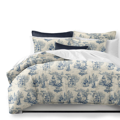 product image of archamps toile blue bedding by 6ix tailors arc clg blu cmf fd 3pc 1 577