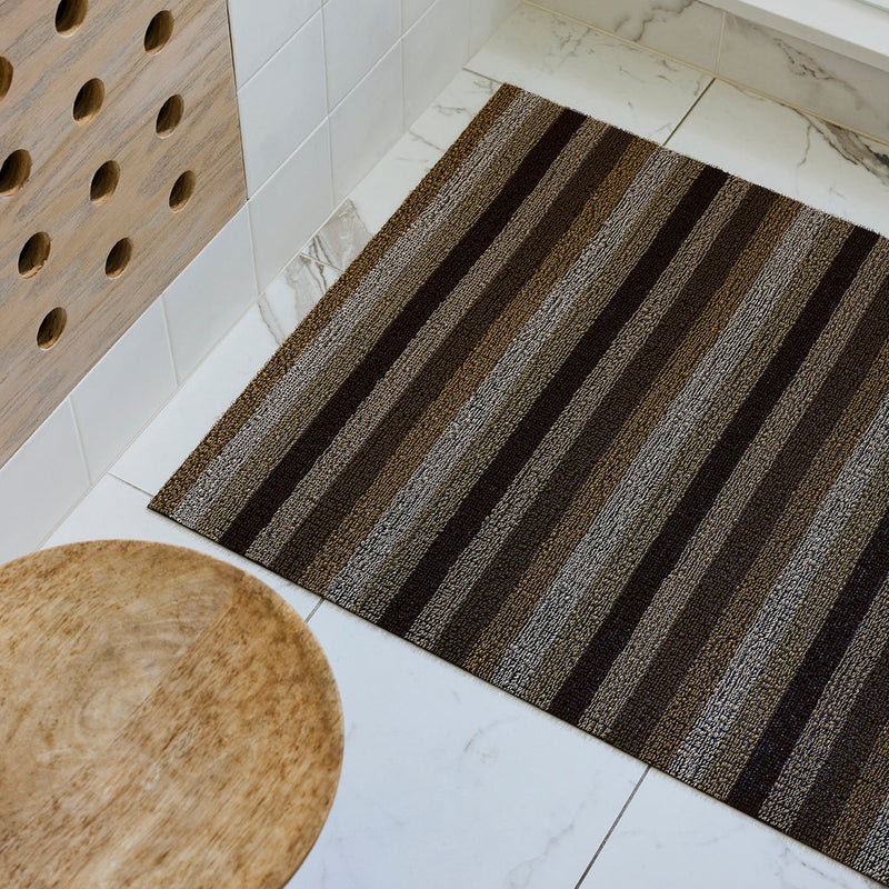media image for Even Stripe Mocha Shag Chilewich Chw 200128 004 4 280