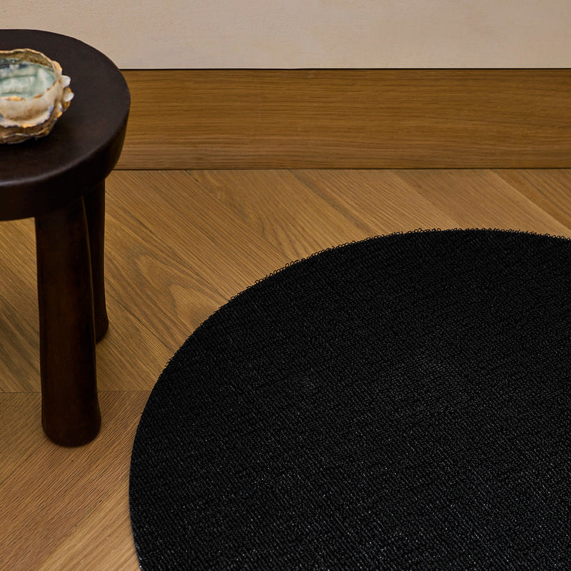 media image for Solid Black Shag Chilewich Chw 200387 001 4 298