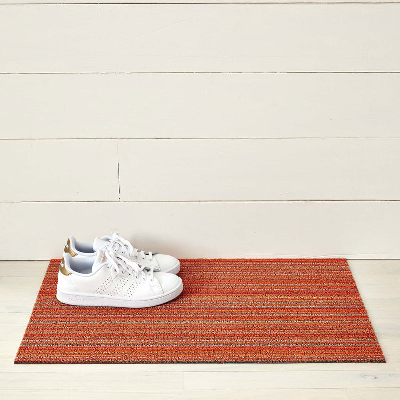 media image for Skinny Stripe Orange Shag Chilewich Chw 200134 010 2 297