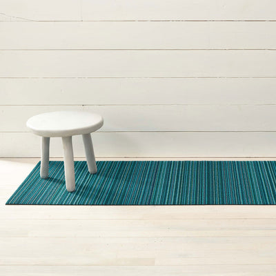 product image for Skinny Stripe Turquoise Shag Chilewich Chw 200134 016 3 52