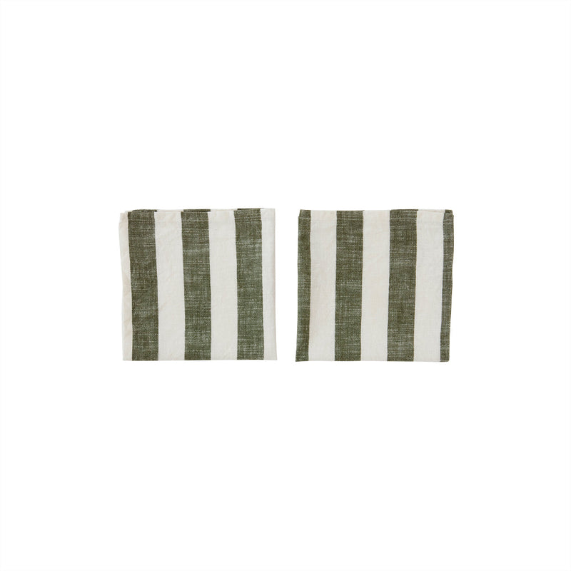 media image for striped napkin pack of 2 olive oyoy l300310 1 240