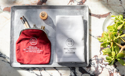 product image for Velvet Frame Pouch - Burgundy 12