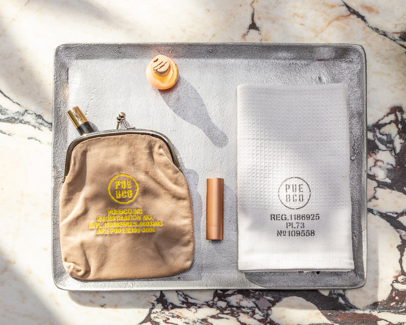 media image for Velvet Frame Pouch - Beige 213