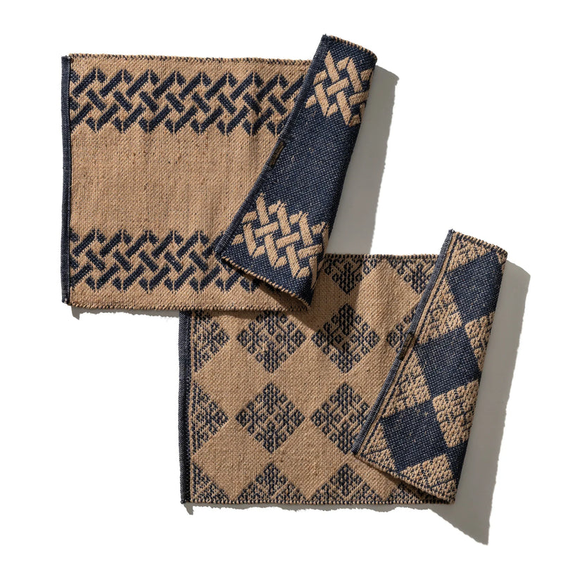 media image for Tile Patterned Jute Mat - Mykonos 276