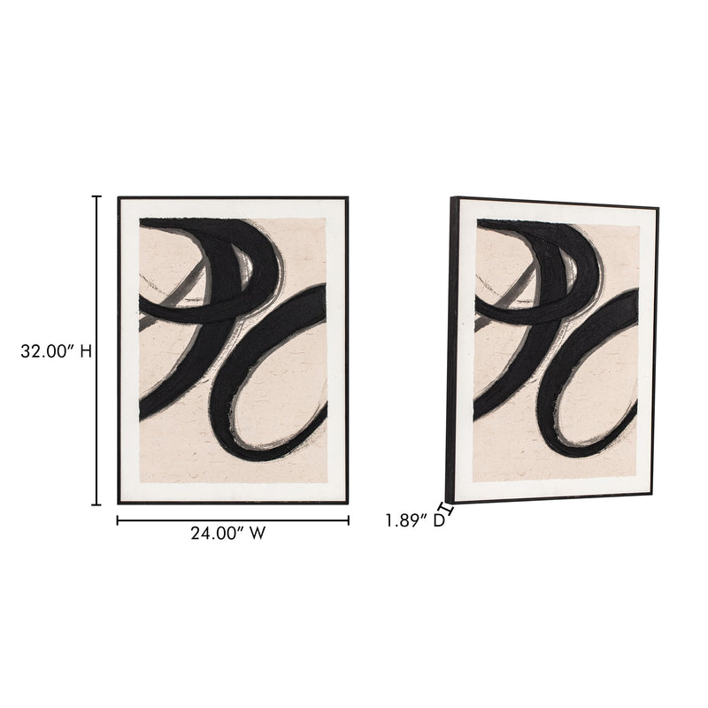 media image for Poet 1 Framed Painting Moes Home Collection Mhc Wp 1304 37 7 24