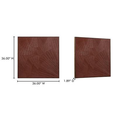 product image for Flutter Maroon Framed Painting Moes Home Collection Mhc Wp 1307 37 4 59