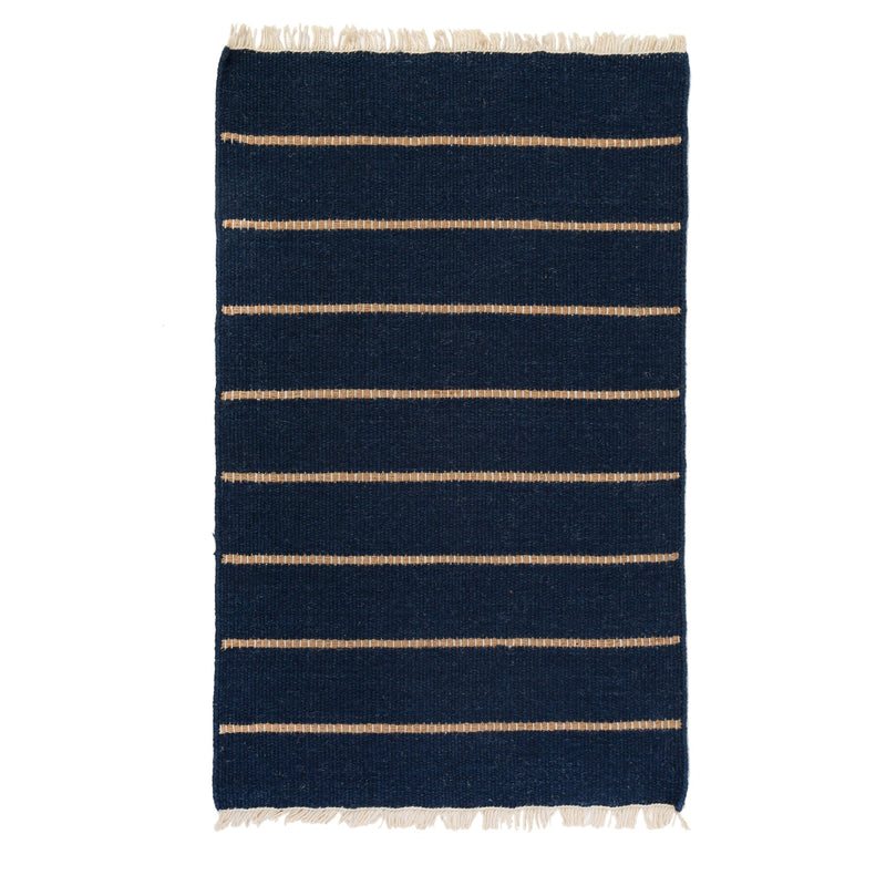 media image for warby handwoven rug in navy in multiple sizes design by pom pom at home 1 234