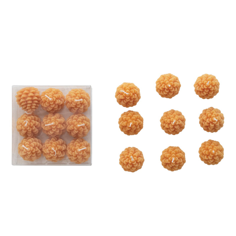 media image for Pinecone Shaped Tealights - Set of 9 215
