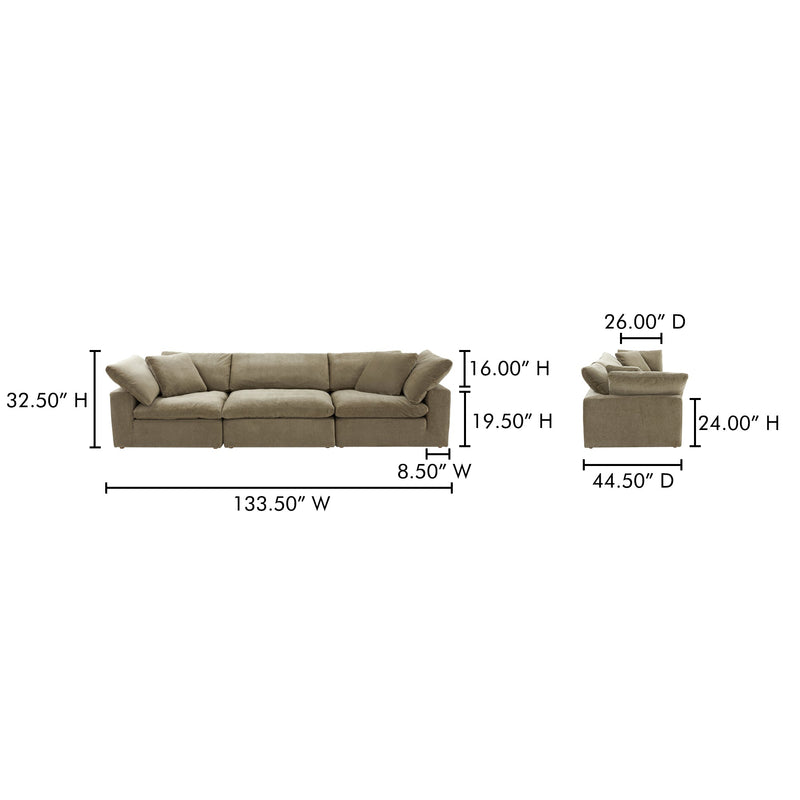 media image for Clay Modular Sofa Moes Home Collection Mhc Yj 1026 49 27 225