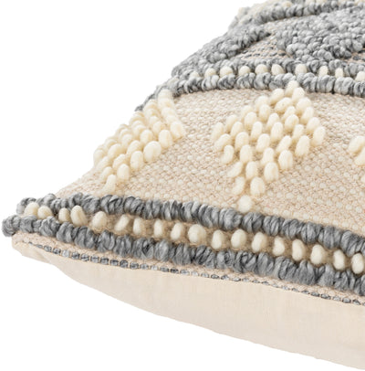 product image for Anders ADR-006 Hand Woven Square Pillow Cream & Medium Gray by Surya 15