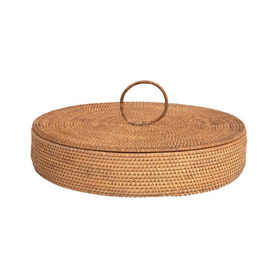 product image for hand woven rattan container with 5 sections and lid 3 56