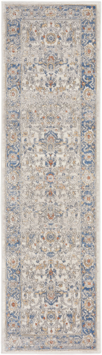 media image for Nicole Curtis Series 4 Cream Blue Vintage Rug By Nicole Curtis Nsn 099446163400 2 292