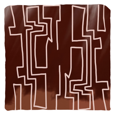 product image for glyph throw pillow 12 19