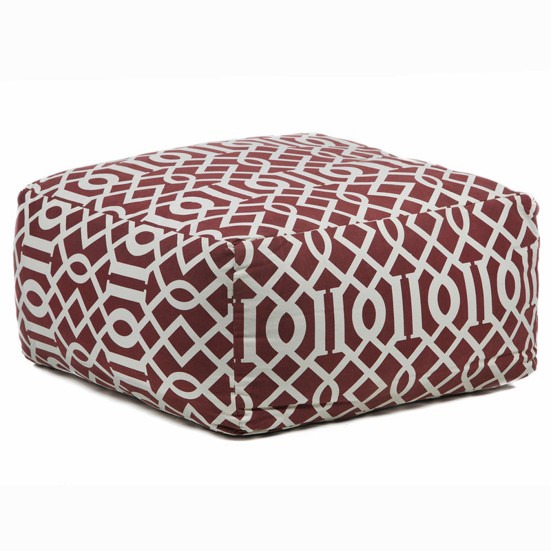 media image for Handmade Contemporary Printed Cotton Pou 110 Pouf Chandra Rugs 1 212