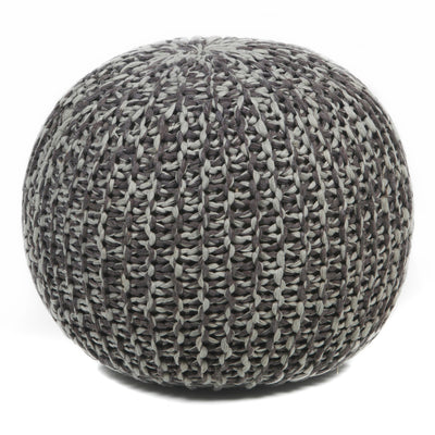 product image of Hand Knitted Contemporary Cotton Pou 127 Pouf Chandra Rugs 1 550