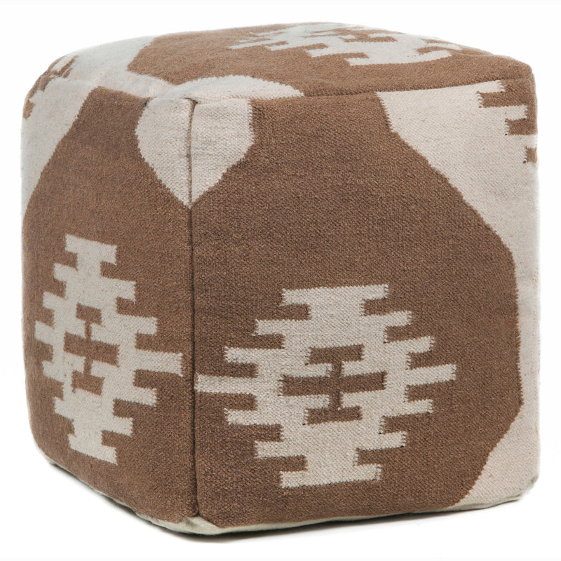 media image for Hand Knitted Contemporary Wool Pou 143 Pouf Chandra Rugs 1 293