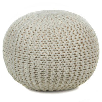 product image of Hand Knitted Contemporary Wool Pou 115 Pouf Chandra Rugs 1 514