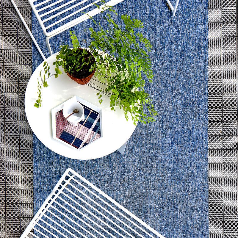 media image for Heathered Cornflower Shag Chilewich Chw 200550 008 3 224