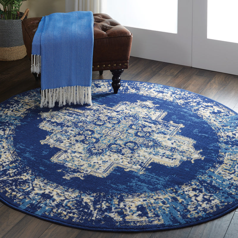 media image for grafix navy blue rug by nourison 99446115614 redo 7 260