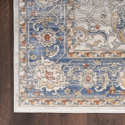 product image for Nicole Curtis Series 4 Cream Blue Vintage Rug By Nicole Curtis Nsn 099446163400 5 33