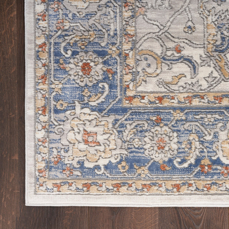 media image for Nicole Curtis Series 4 Cream Blue Vintage Rug By Nicole Curtis Nsn 099446163400 5 213