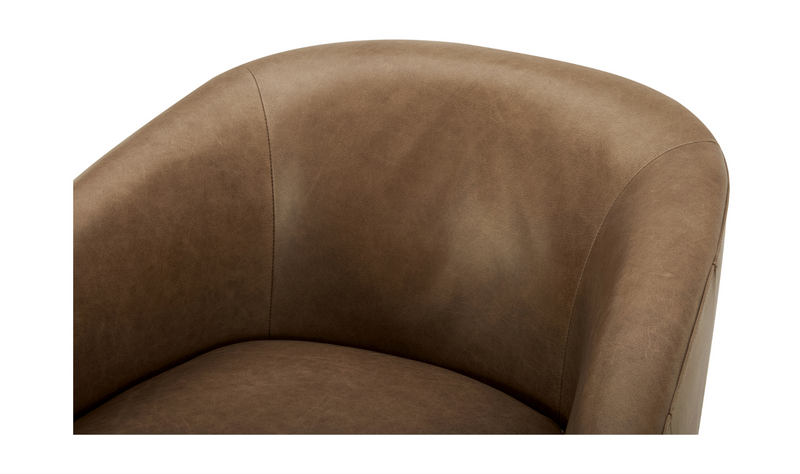 media image for Oscy Leather Swivel Chair 7 244