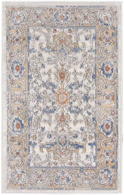 product image of Nicole Curtis Series 4 Cream Blue Vintage Rug By Nicole Curtis Nsn 099446163400 1 531