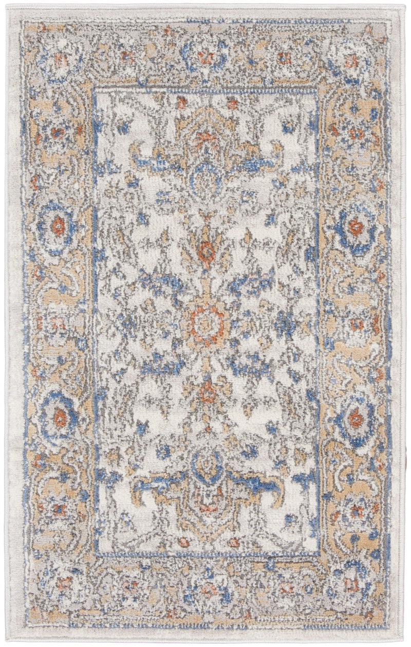 media image for Nicole Curtis Series 4 Cream Blue Vintage Rug By Nicole Curtis Nsn 099446163400 1 289